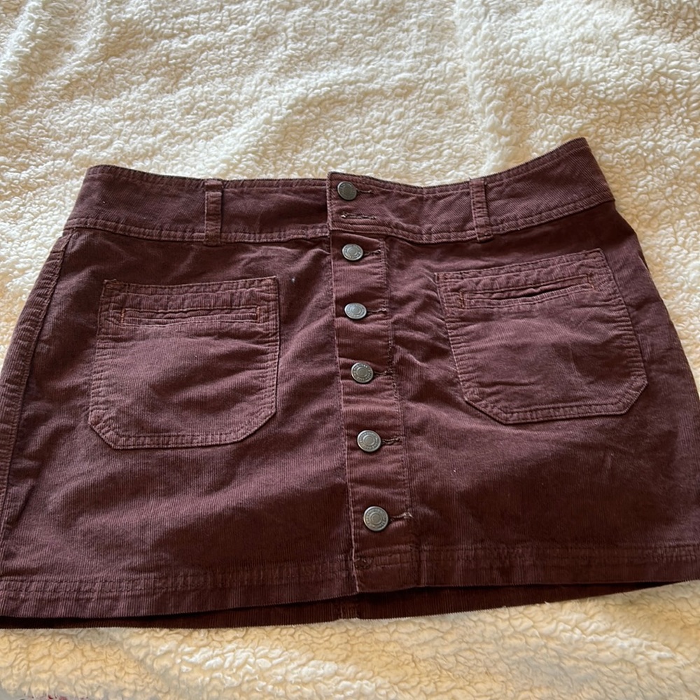 Free People Corduroy Mini Skirt